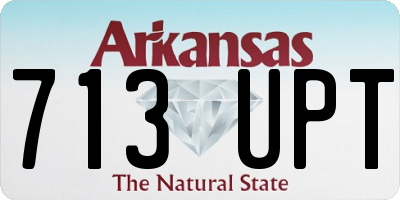 AR license plate 713UPT