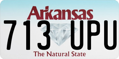 AR license plate 713UPU