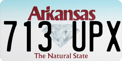 AR license plate 713UPX