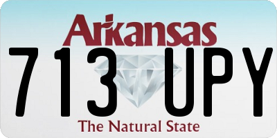 AR license plate 713UPY