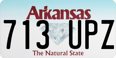 AR license plate 713UPZ