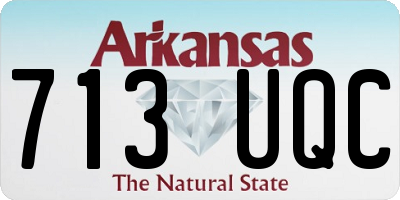 AR license plate 713UQC