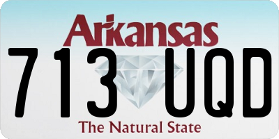 AR license plate 713UQD