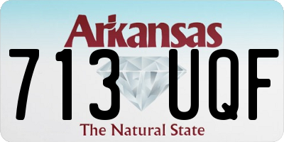 AR license plate 713UQF