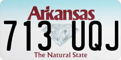 AR license plate 713UQJ