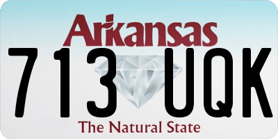 AR license plate 713UQK