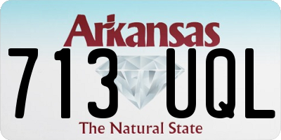 AR license plate 713UQL
