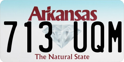 AR license plate 713UQM
