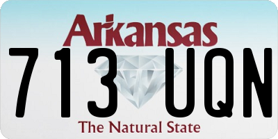 AR license plate 713UQN