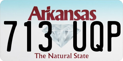 AR license plate 713UQP