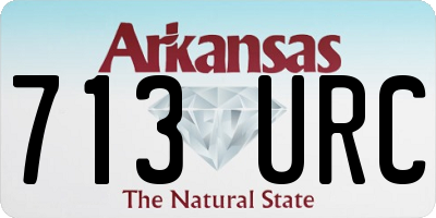 AR license plate 713URC