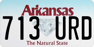 AR license plate 713URD