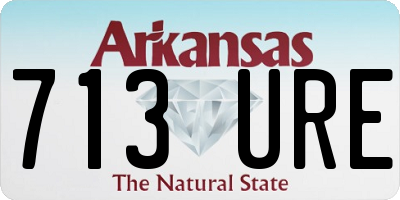 AR license plate 713URE