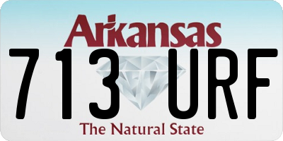 AR license plate 713URF