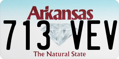 AR license plate 713VEV