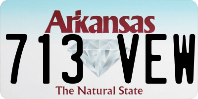 AR license plate 713VEW