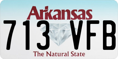 AR license plate 713VFB