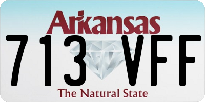AR license plate 713VFF