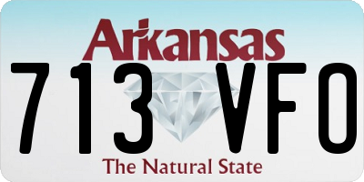 AR license plate 713VFO
