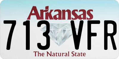 AR license plate 713VFR