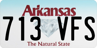 AR license plate 713VFS