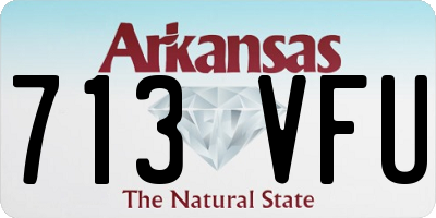 AR license plate 713VFU