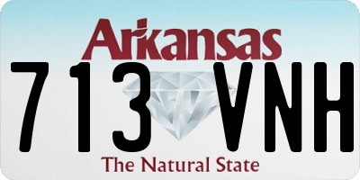 AR license plate 713VNH
