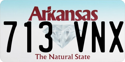 AR license plate 713VNX