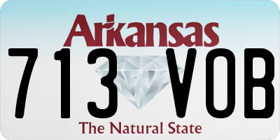 AR license plate 713VOB