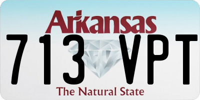 AR license plate 713VPT