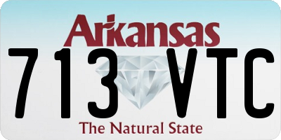 AR license plate 713VTC