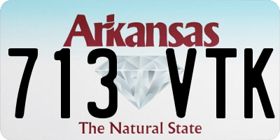 AR license plate 713VTK