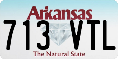 AR license plate 713VTL