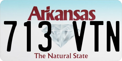 AR license plate 713VTN