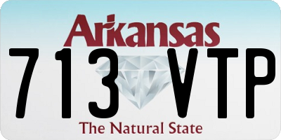 AR license plate 713VTP