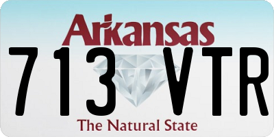 AR license plate 713VTR