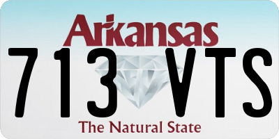 AR license plate 713VTS