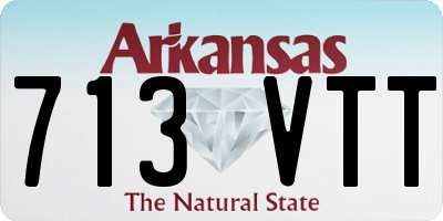 AR license plate 713VTT
