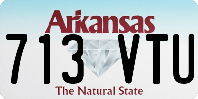 AR license plate 713VTU