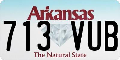 AR license plate 713VUB