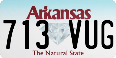 AR license plate 713VUG