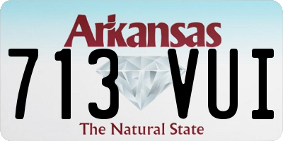 AR license plate 713VUI