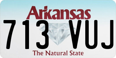 AR license plate 713VUJ