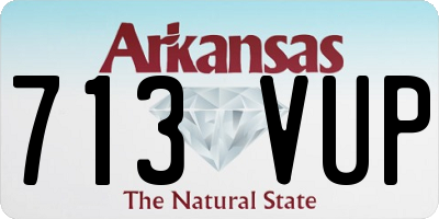 AR license plate 713VUP