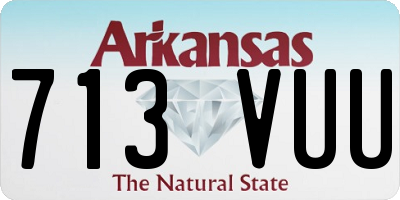 AR license plate 713VUU