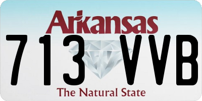 AR license plate 713VVB