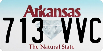 AR license plate 713VVC
