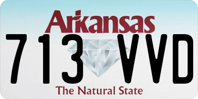 AR license plate 713VVD