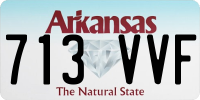 AR license plate 713VVF