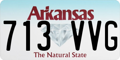 AR license plate 713VVG